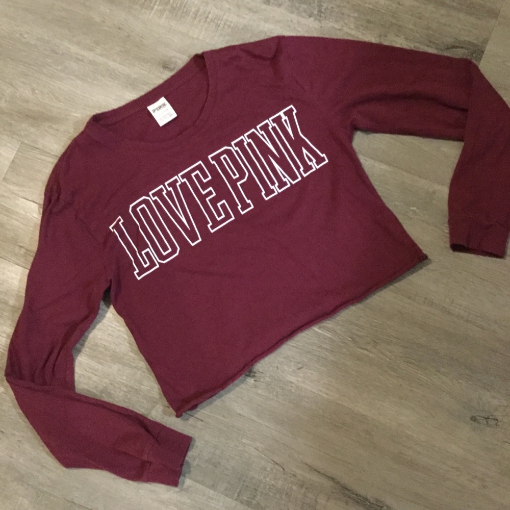 Victoria’s Secret Pink love pink crop top small